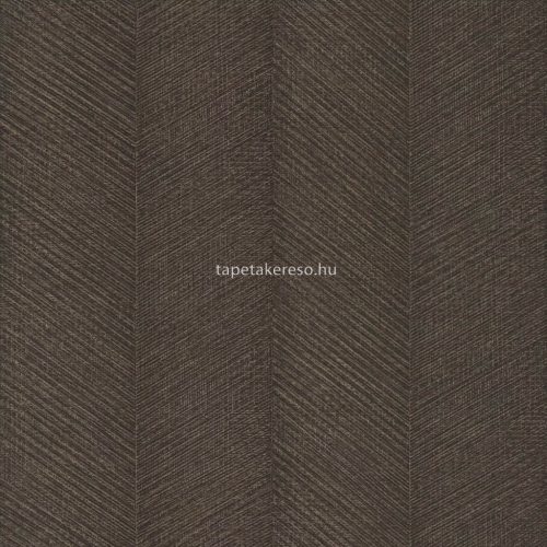 Rasch Amara vlies, vinyl anyagú fekete, barna színű chevron, vonalas modern, natural tapéta