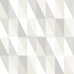   KT Exclusive Joy vlies anyagú fehér, szürke, gyöngyház színű geometriai gyerek tapéta
