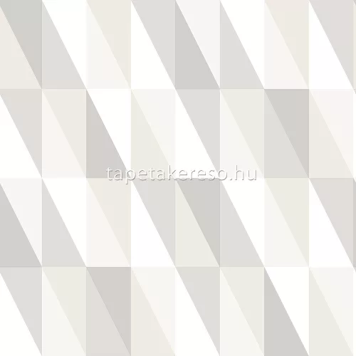 KT Exclusive Joy vlies anyagú fehér, szürke, gyöngyház színű geometriai gyerek tapéta