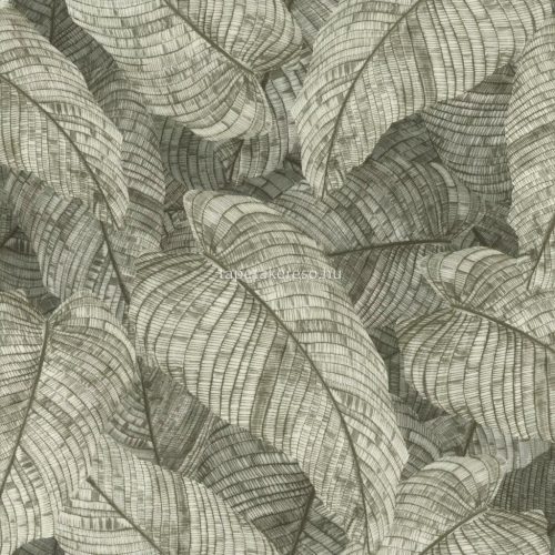 Rasch Amara vlies, vinyl anyagú zöld színű leveles modern, natural tapéta