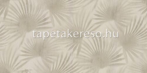 Decori & Decori ZEN vlies, vinyl anyagú beige, arany színű leveles modern tapéta