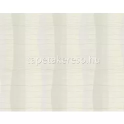   Decori & Decori ZEN vlies, vinyl anyagú fehér, szürke, arany színű hullámos, vonalas, textilhatású modern tapéta