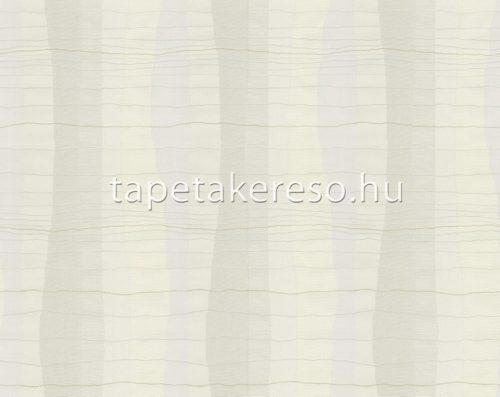 Decori & Decori ZEN vlies, vinyl anyagú fehér, szürke, arany színű hullámos, vonalas, textilhatású modern tapéta