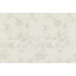   Decori & Decori ZEN vlies, vinyl anyagú fehér, mályva színű virágos, textilhatású modern tapéta