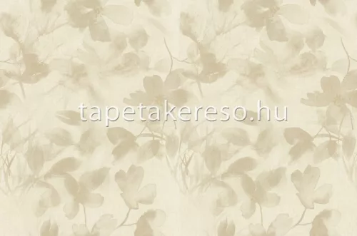 Decori & Decori ZEN vlies, vinyl anyagú beige, barna színű virágos, textilhatású modern tapéta