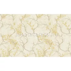   Decori & Decori ZEN vlies, vinyl anyagú beige, sárga színű fás, virágos modern tapéta