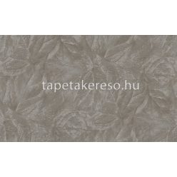   Emiliana Parati Materica vlies, vinyl anyagú ezüst, barna színű leveles modern tapéta