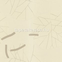   Emiliana Parati Interior vlies, vinyl anyagú beige, barna színű leveles modern tapéta