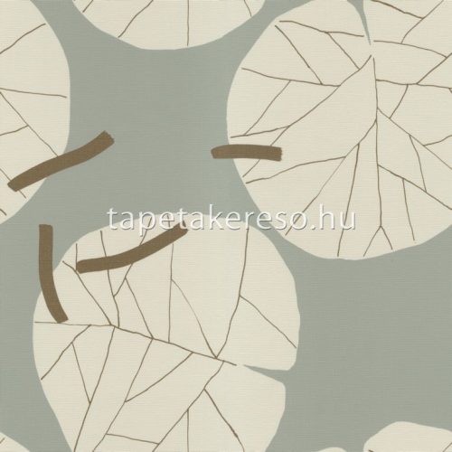 Emiliana Parati Interior vlies, vinyl anyagú beige, barna, türkiz színű leveles modern tapéta