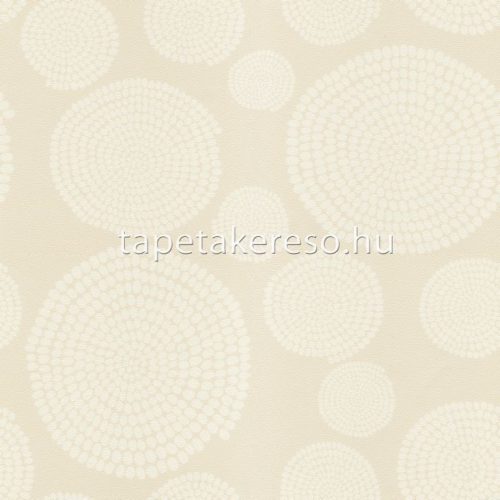 Emiliana Parati Interior vlies, vinyl anyagú beige színű körös, geometriai modern tapéta