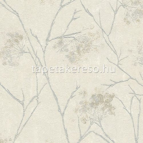 Emiliana Parati Damasco Reale vlies, vinyl anyagú beige, szürke színű ágas, virágos klasszikus tapéta