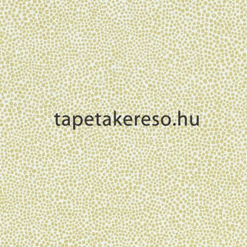 Casamance Orphée vlies anyagú beige, arany színű pöttyös modern tapéta