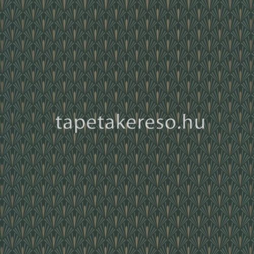 Casamance Select 6 vlies anyagú zöld, arany színű art deco modern tapéta