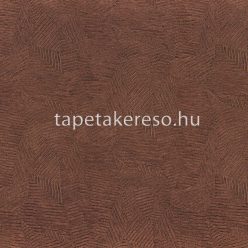   Casamance Végétal vlies, vinyl anyagú rozsdabarna, bronz színű vonalas, geometriai natural tapéta