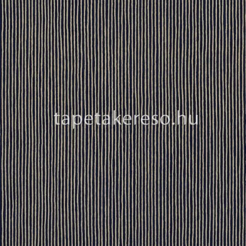 Casamance Printems Viennois vlies anyagú fekete, arany, csillámos színű csíkos modern tapéta