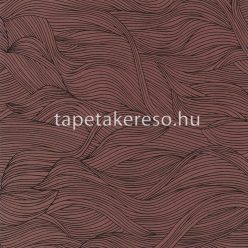   Casamance Select 6 vlies anyagú terrakotta, barna színű hullámos modern tapéta