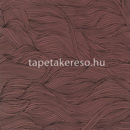 Casamance Select 6 vlies anyagú terrakotta, barna színű hullámos modern tapéta