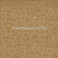   Casamance Mansour vinyl, vlies anyagú arany színű geometriai, egyszínű klasszikus tapéta