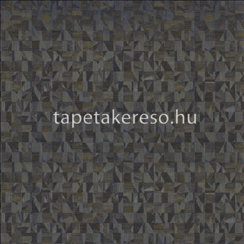 Casamance Mansour vinyl, vlies anyagú kék, arany színű geometriai klasszikus tapéta