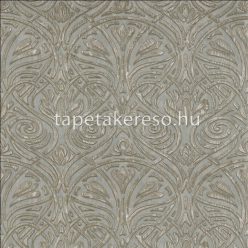   Casamance Mansour vlies, vinyl anyagú türkiz, ezüst, barna színű keleties klasszikus tapéta