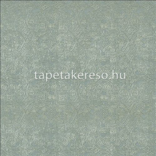 Casamance Mansour vlies, vinyl anyagú türkiz, csillámos színű keleties klasszikus tapéta