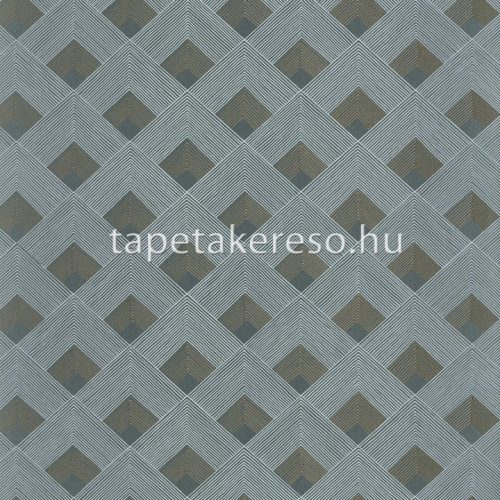 Casamance Misura vlies anyagú zöld, szürke, arany színű geometriai modern tapéta