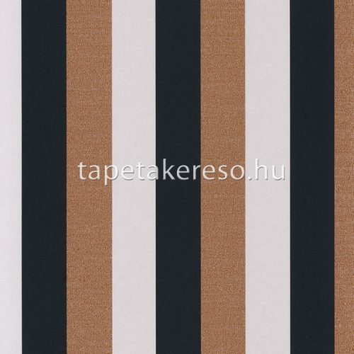 Casamance Misura vlies anyagú kék, beige, barna színű csíkos modern tapéta