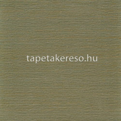 Casamance Manille vinyl, vlies anyagú zöld színű vonalas, szövethatású natural tapéta
