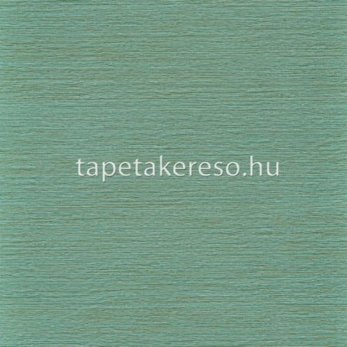 Casamance Manille vinyl, vlies anyagú zöld színű vonalas, szövethatású natural tapéta
