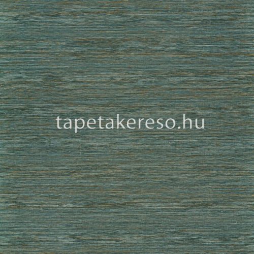Casamance Manille vinyl, vlies anyagú türkiz színű vonalas, szövethatású natural tapéta