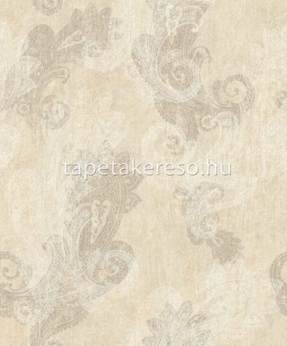 Rasch Indian Style vlies, vinyl anyagú beige, szürke színű keleties modern tapéta
