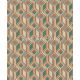 Rasch Indian Style vlies, vinyl anyagú beige, zöld, narancssárga színű geometriai modern tapéta