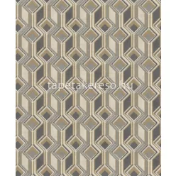   Rasch Indian Style vlies, vinyl anyagú szürke, keki, beige színű geometriai modern tapéta
