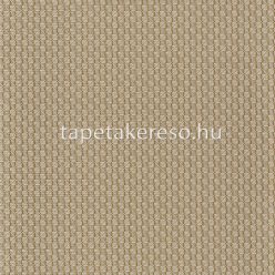   Casamance Manille vinyl, vlies anyagú barna színű kockás, geometriai, szövethatású natural tapéta