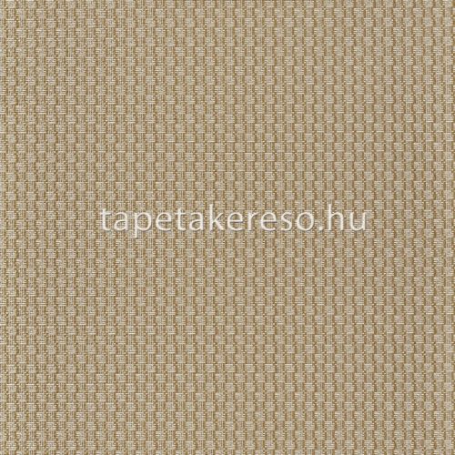 Casamance Manille vinyl, vlies anyagú barna színű kockás, geometriai, szövethatású natural tapéta
