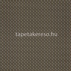   Casamance Manille vinyl, vlies anyagú fekete, barna színű kockás, geometriai, szövethatású natural tapéta
