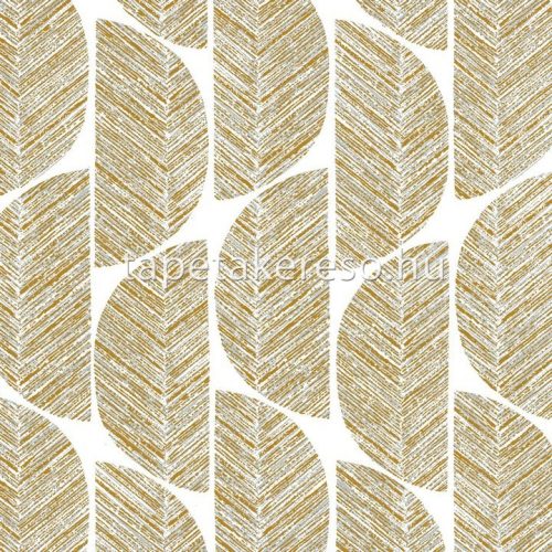 Casamance Orphée vlies anyagú beige, arany, türkiz színű geometriai modern tapéta