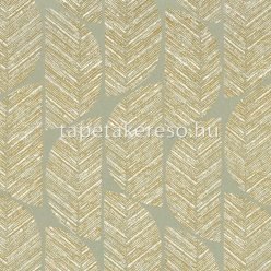   Casamance Orphée vlies anyagú zöld, beige, arany színű geometriai modern tapéta
