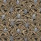 Casamance Orphée vlies anyagú fekete, arany, ezüst színű gyümölcsös, leveles modern tapéta