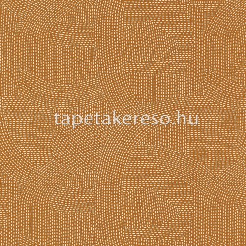 Casamance Printems Viennois vlies anyagú rozsdabarna, törtfehér, gyöngyház színű absztrakt, geometriai modern tapéta