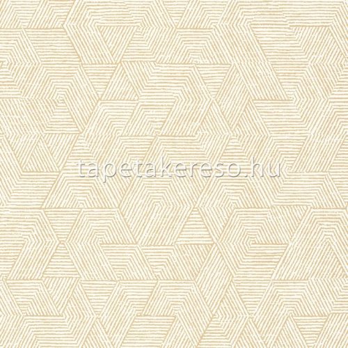 Casamance Printems Viennois vlies anyagú fehér, arany színű geometriai modern tapéta