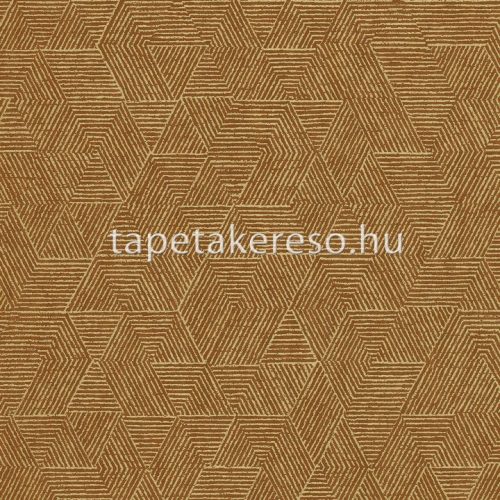 Casamance Printems Viennois vlies anyagú mustársárga, arany színű geometriai modern tapéta