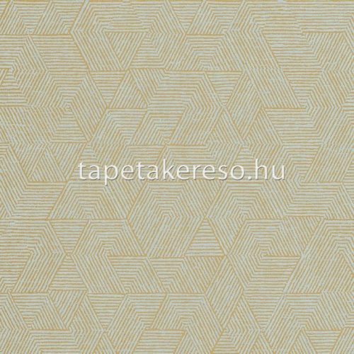 Casamance Printems Viennois vlies anyagú türkiz, arany színű geometriai modern tapéta