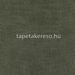  Rasch African Queen vlies, vinyl anyagú zöld színű bőrmintás modern, natural tapéta