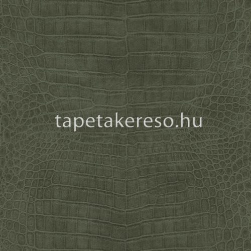 Rasch African Queen vlies, vinyl anyagú zöld színű bőrmintás modern, natural tapéta