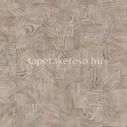   Rasch African Queen vlies, vinyl anyagú barna színű kockás, famintás modern, natural tapéta