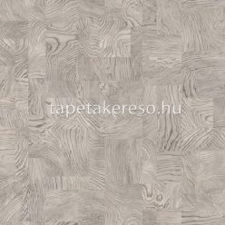   Rasch African Queen vlies, vinyl anyagú szürke színű kockás, famintás modern, natural tapéta