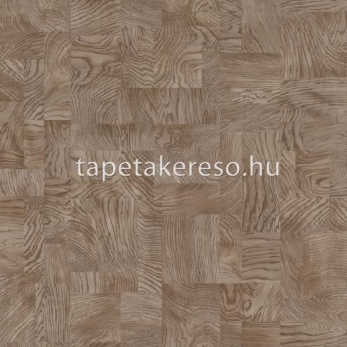 Rasch African Queen vlies, vinyl anyagú barna színű kockás, famintás modern, natural tapéta