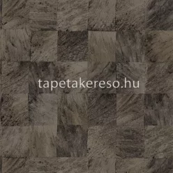   Casamance Végétal vlies, vinyl anyagú szürke színű kockás, famintás natural tapéta