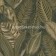 Rasch African Queen vlies, vinyl anyagú zöld, arany, beige színű leveles modern, natural tapéta